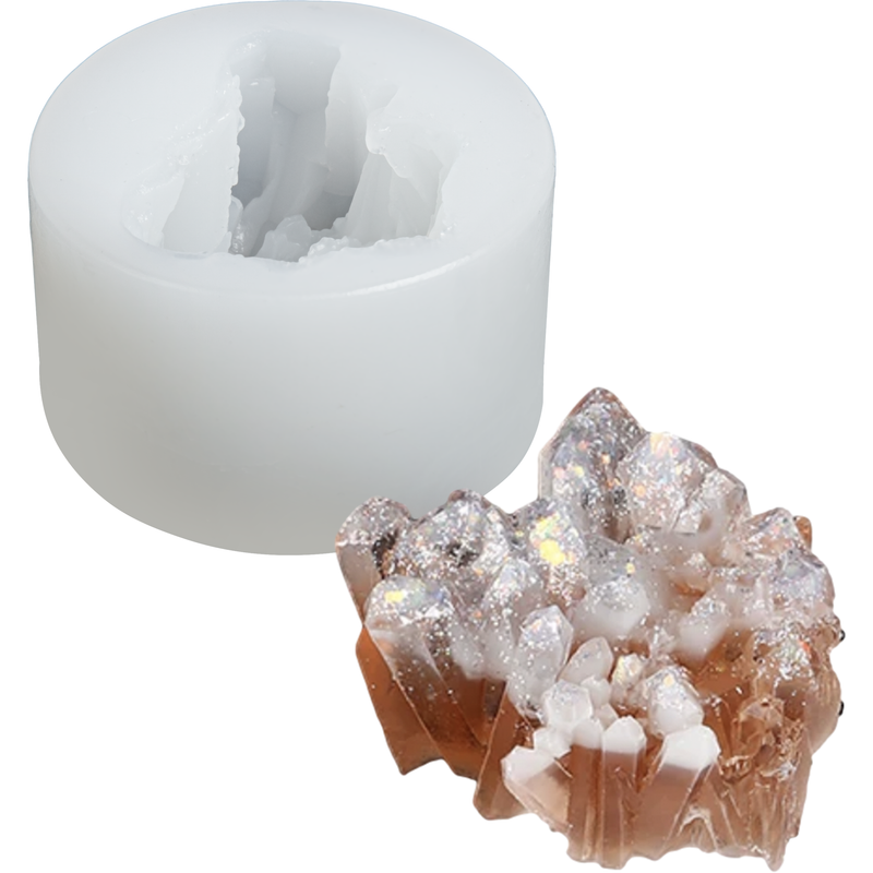 Light Gray Urban Crafter Silicone Geode Quartz Crystal Jewel-Mould