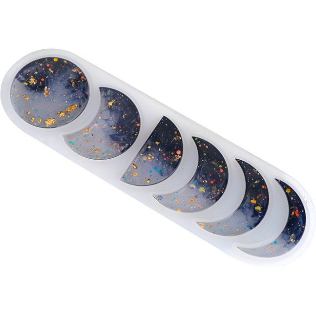 Gray Urban Crafter Moon Phases Silicone Resin Mould-Small Resin Craft