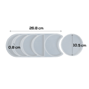 Gray Urban Crafter Moon Phases Silicone Resin Mould-Large Two Piece Mould Resin Moulds