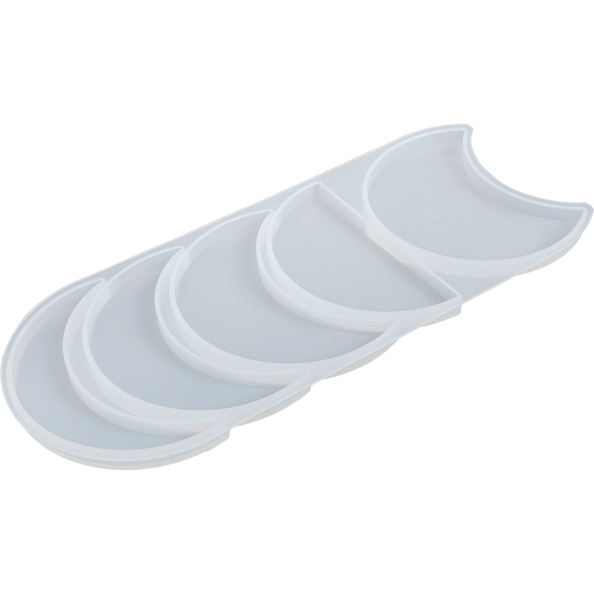 Light Gray Urban Crafter Moon Phases Silicone Resin Mould-Large Two Piece Mould Resin Moulds