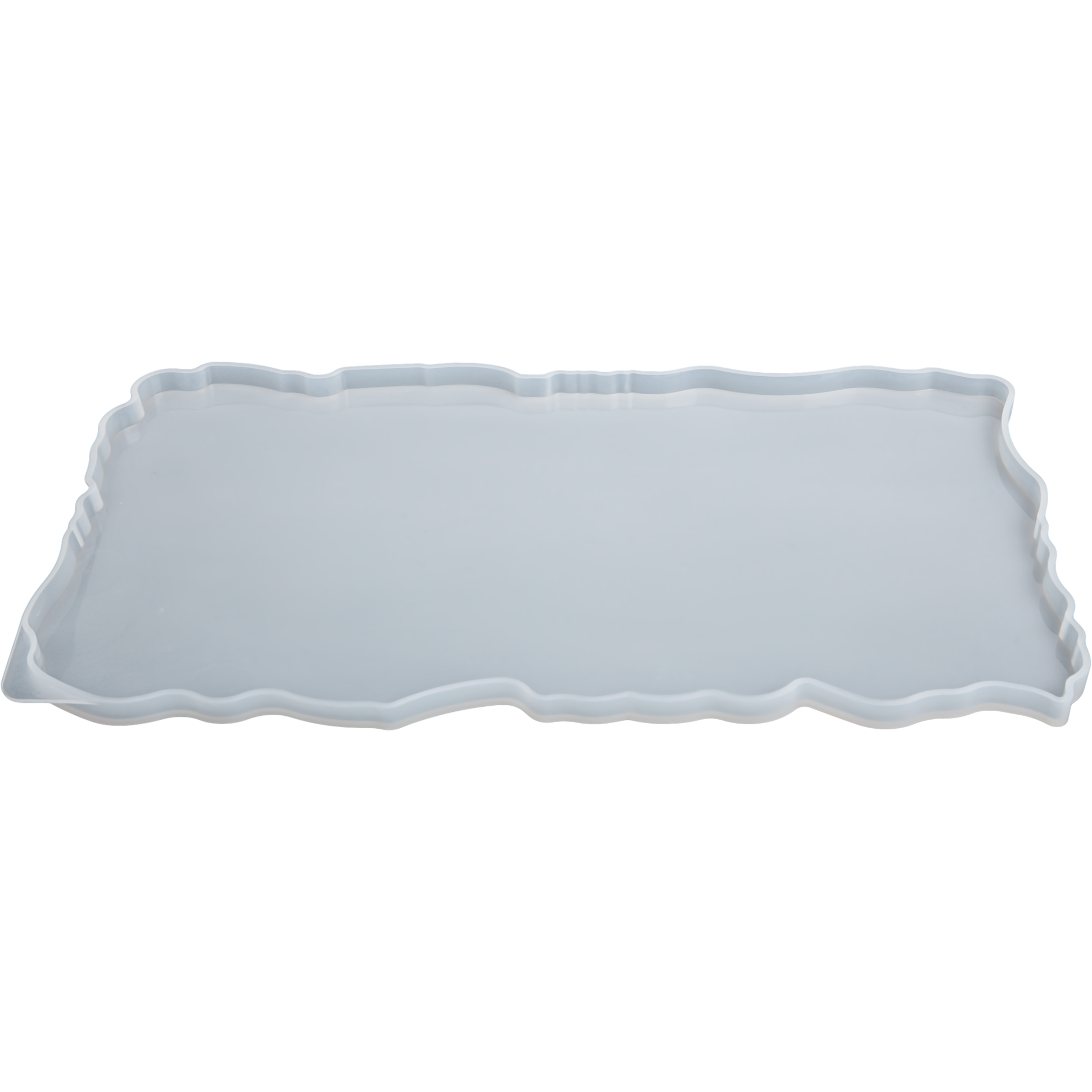 Gray Urban Crafter Silicone Mould Tray-Large Geode Rectangle Platter Resin Moulds