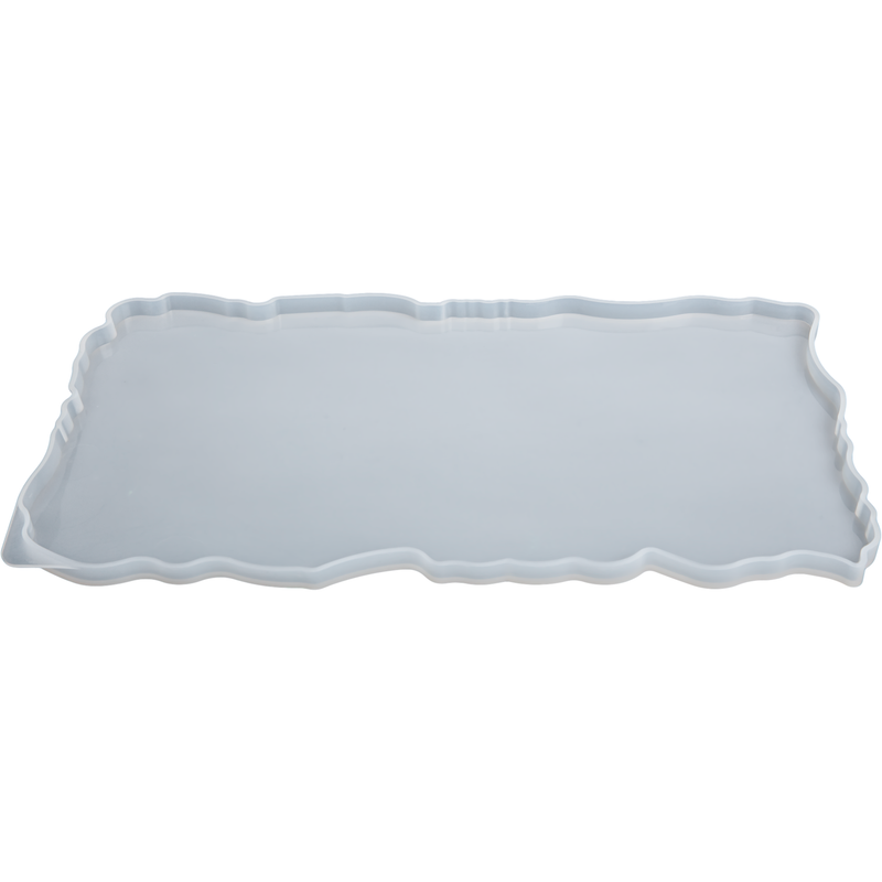 Gray Urban Crafter Silicone Mould Tray-Large Geode Rectangle Platter Resin Craft