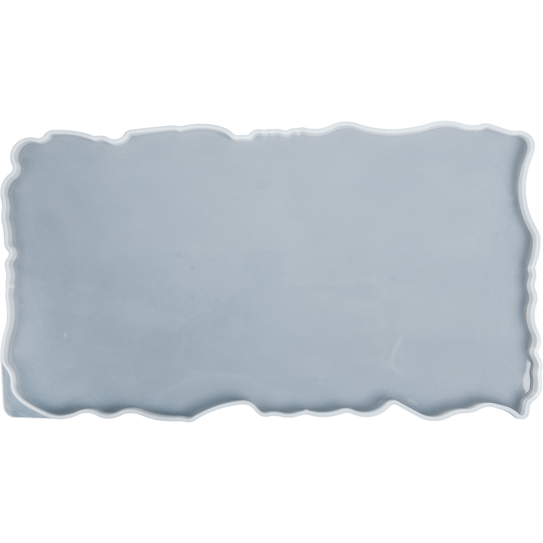 Gray Urban Crafter Silicone Mould Tray-Large Geode Rectangle Platter Resin Moulds