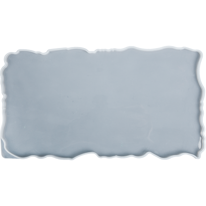Gray Urban Crafter Silicone Mould Tray-Large Geode Rectangle Platter Resin Moulds