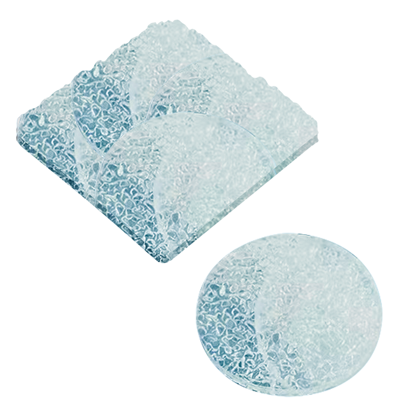 Light Gray Urban Crafter Druzy Silicone Mould Insert-Round and Square Resin Craft