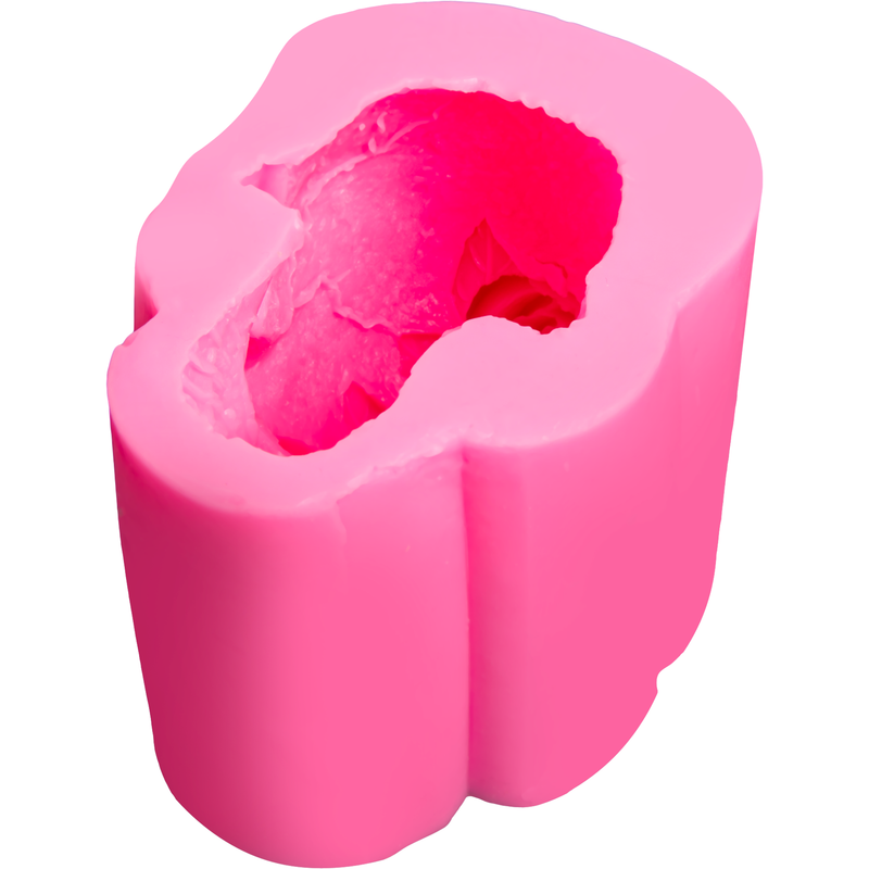 Hot Pink Urban Crafter 3D Rose Skull Mould Resin Craft