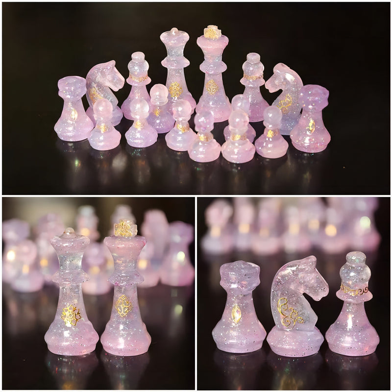 Black Urban Crafter Silicone Mould-Chess Pieces Resin Craft