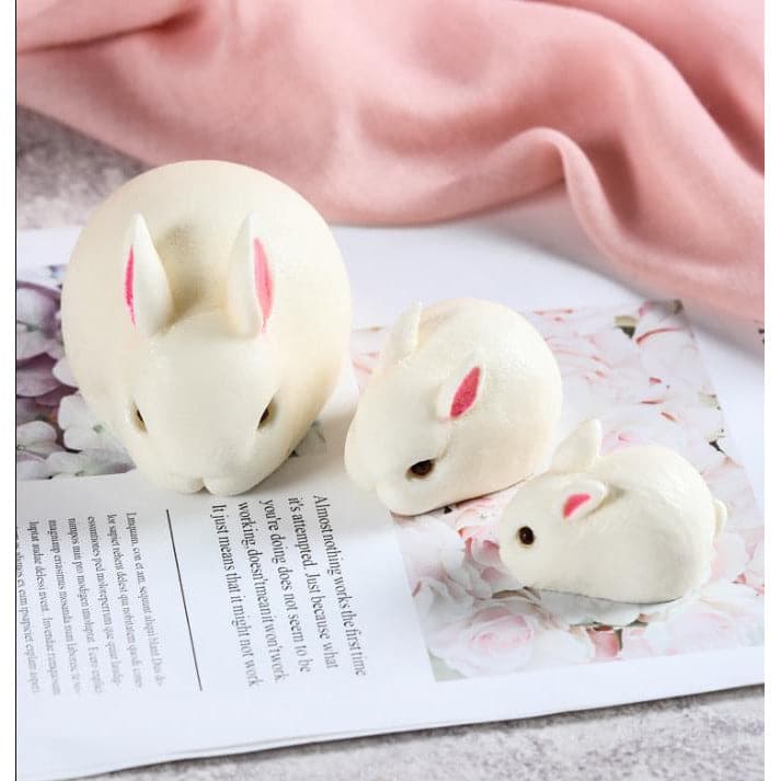 Light Gray Urban Crafter Rabbit Mould-Medium Resin Craft