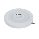 Light Gray Urban Crafter Small Round Edge Coaster Mould Resin Moulds