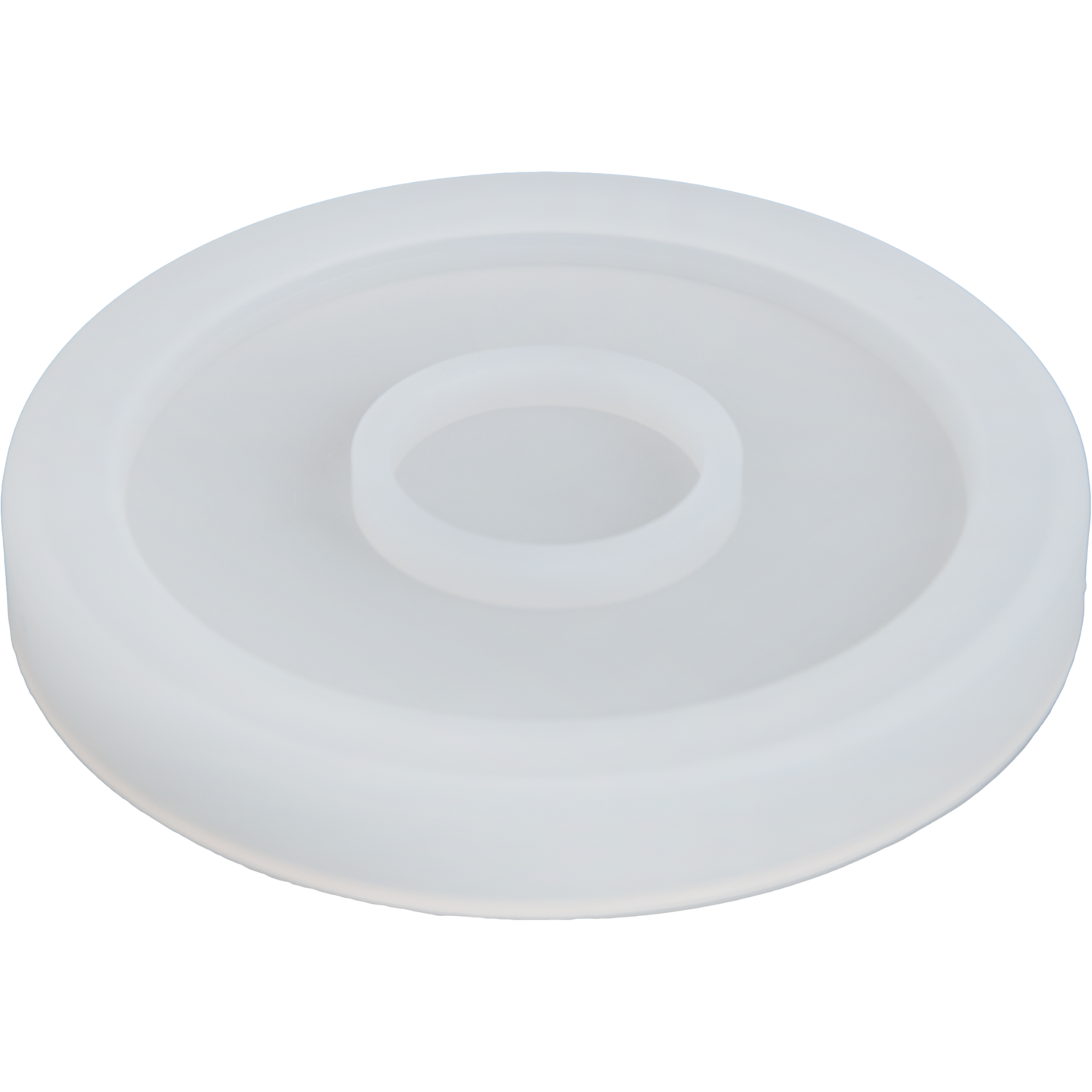 Light Gray Urban Crafter Small Round Edge Coaster Mould Resin Moulds