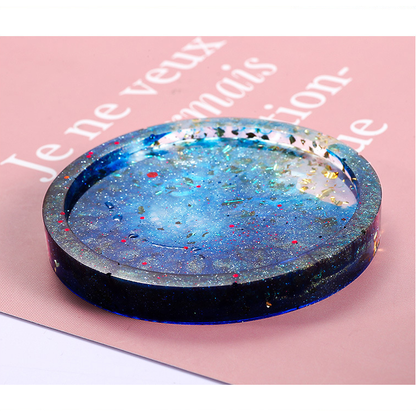 Thistle Urban Crafter Small Round Edge Coaster Mould Resin Moulds