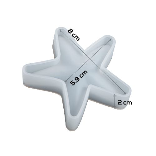 Gray Urban Crafter Starfish & Shell Silicone Mould-Starfish Resin Craft