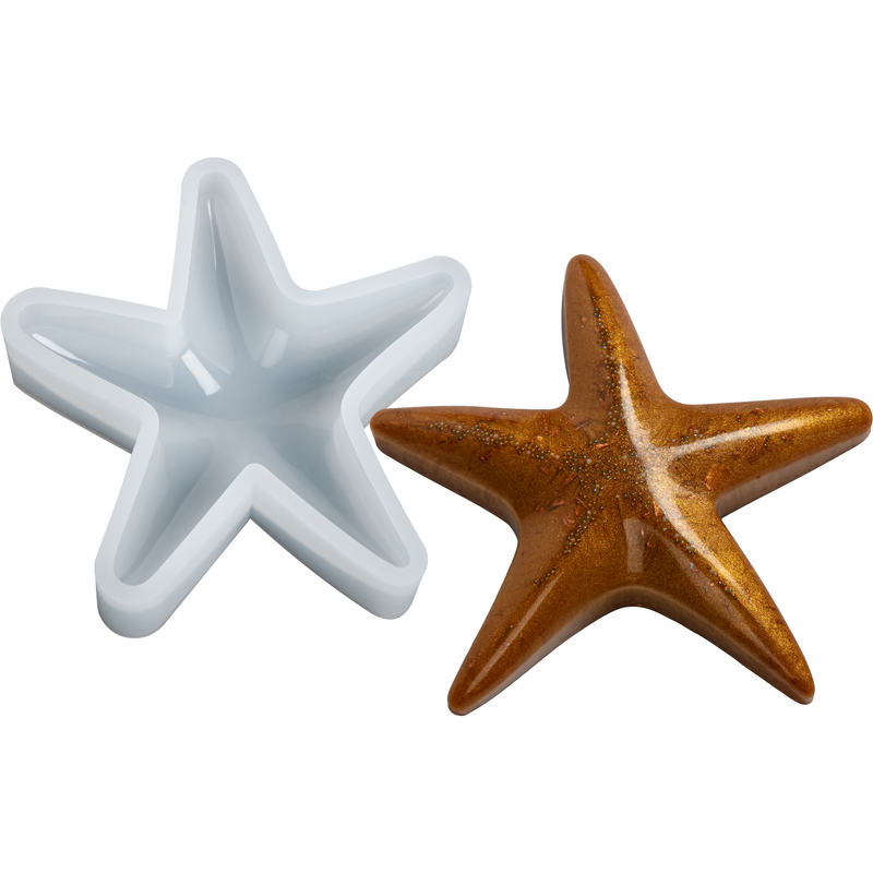 Gray Urban Crafter Starfish & Shell Silicone Mould-Starfish Resin Craft