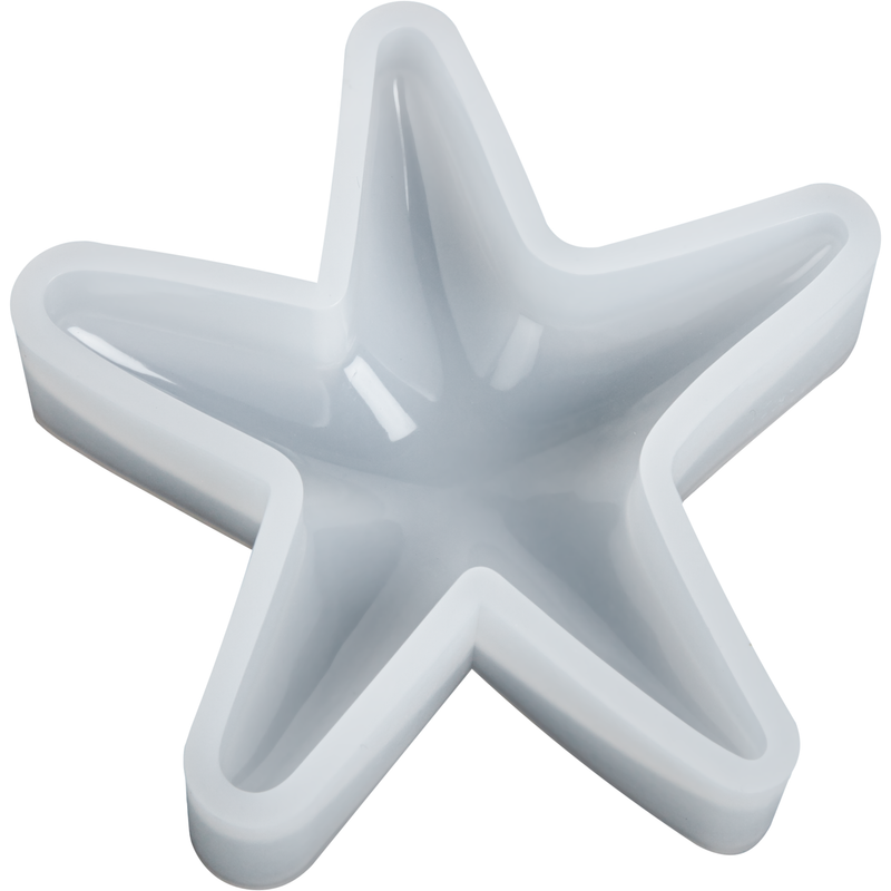 Light Gray Urban Crafter Starfish & Shell Silicone Mould-Starfish Resin Craft