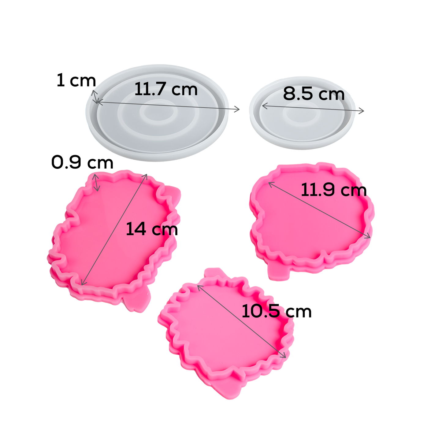 Hot Pink Urban Crafter Coaster Resin Kit Resin