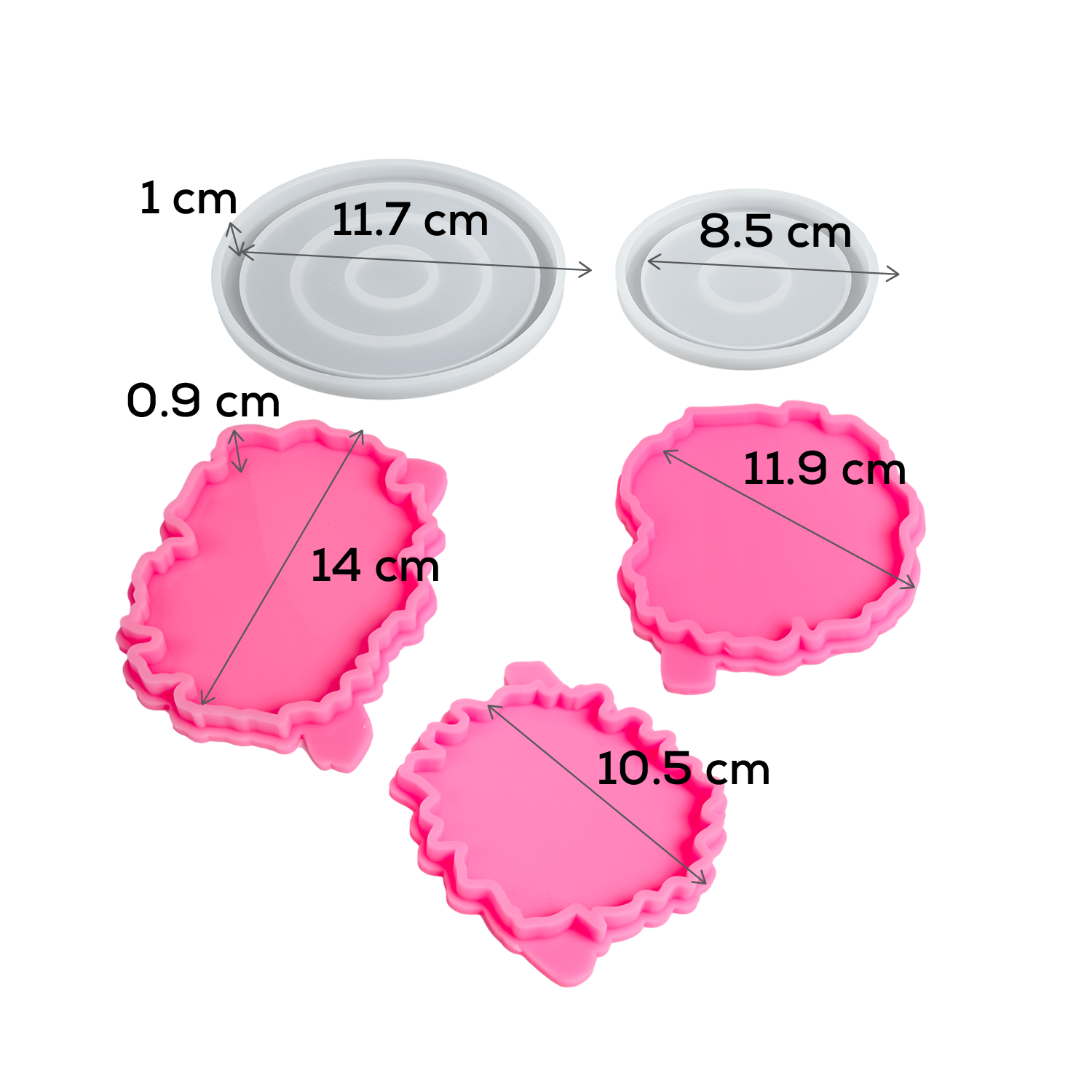 Hot Pink Urban Crafter Coaster Resin Kit Resin