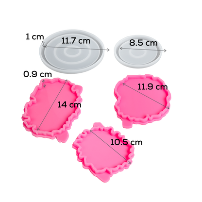 Hot Pink Urban Crafter Coaster Resin Kit Resin