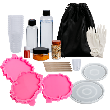 Black Urban Crafter Coaster Resin Kit Resin
