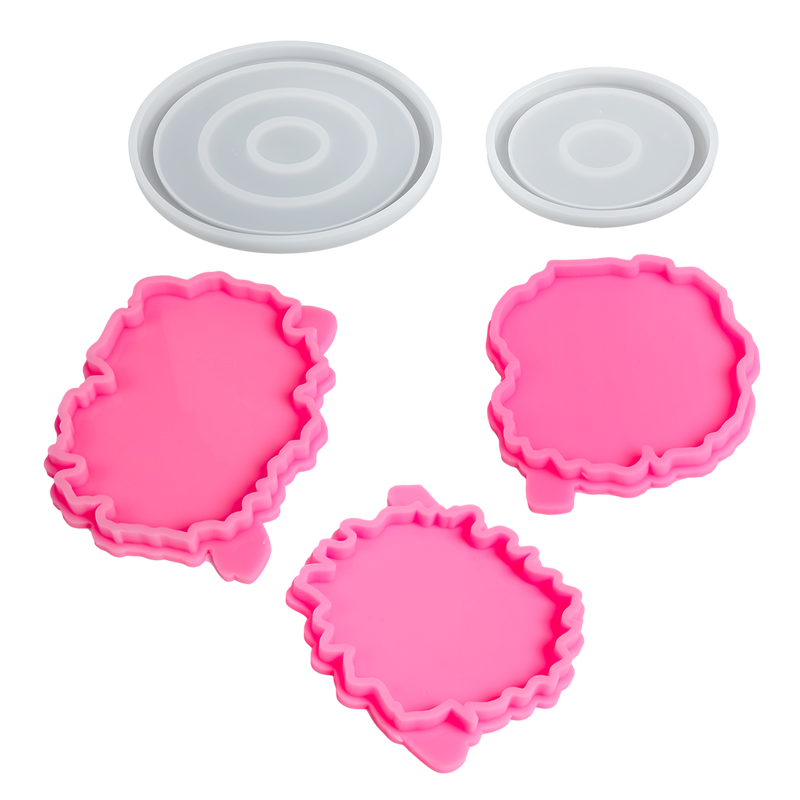 Hot Pink Urban Crafter Coaster Resin Kit Resin Craft Moulds