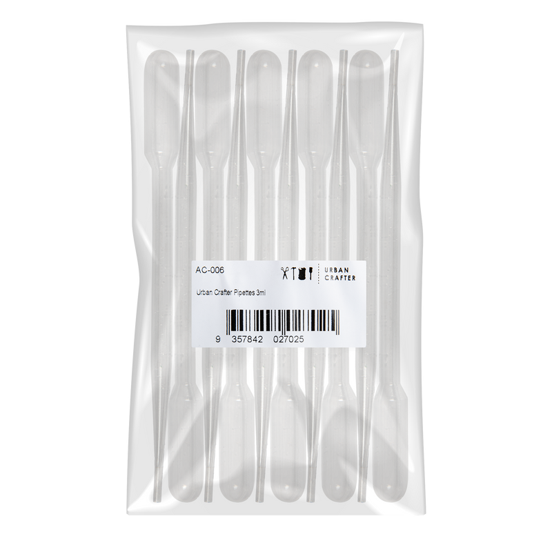 Light Gray Urban Crafter Pipettes 3ml 10pk Resin Craft