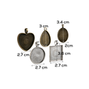 Dark Slate Gray Urban Crafter Bezels or Bezel Mould (25 Piece) Resin Craft