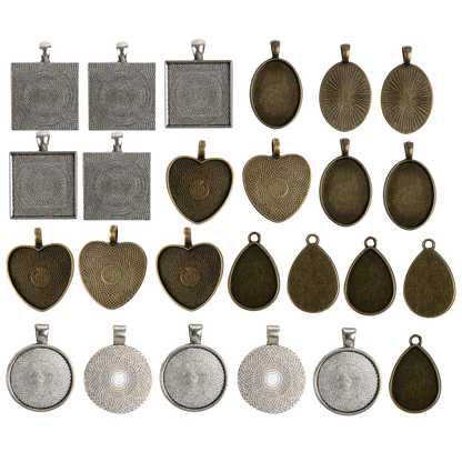 Dark Olive Green Urban Crafter Bezels or Bezel Mould (25 Piece) Resin Craft