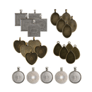 Dark Olive Green Urban Crafter Bezels or Bezel Mould (25 Piece) Resin Craft