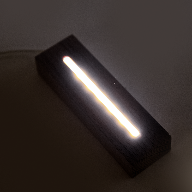 Dark Slate Gray Urban Crafter LED Lamp Bases-Rectangle Resin Craft