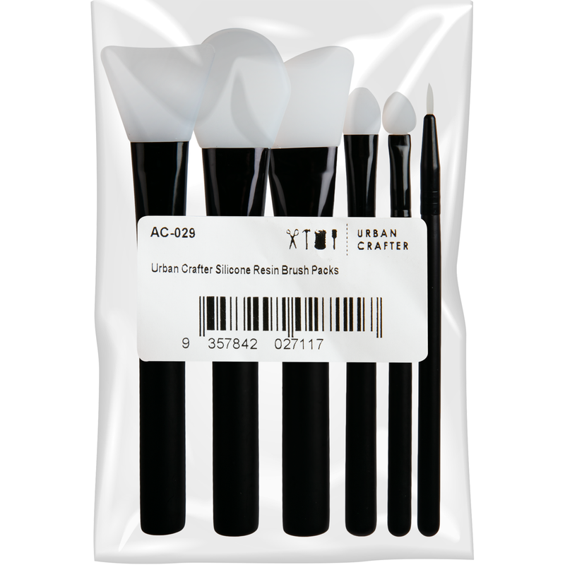 Black Urban Crafter Silicone Resin Brush Packs Resin Craft