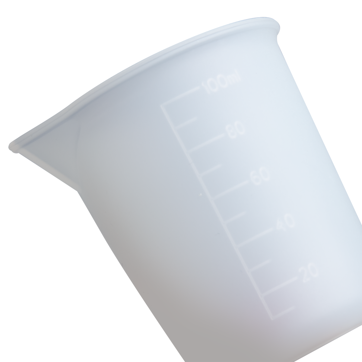 Light Gray Urban Crafter Silicone Measuring and Mixing Cup -100ml Resin Tools & Accessories