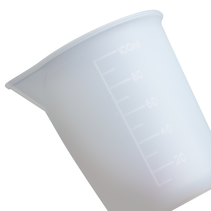 Light Gray Urban Crafter Silicone Measuring and Mixing Cup -100ml Resin Tools & Accessories