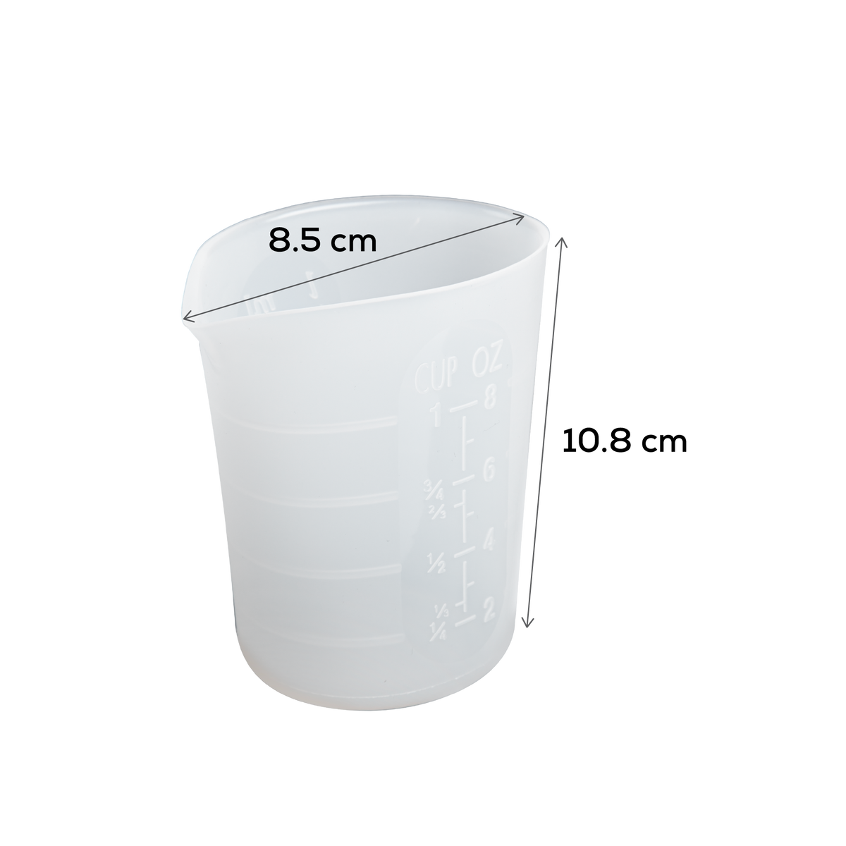 Light Gray Urban Crafter Silicone Measuring & Mixing Cup - 250ml Resin Tools & Accessories