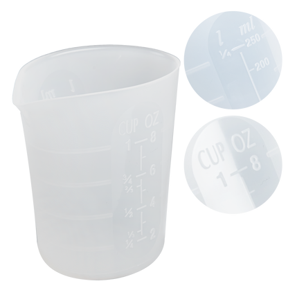 Light Gray Urban Crafter Silicone Measuring & Mixing Cup - 250ml Resin Tools & Accessories