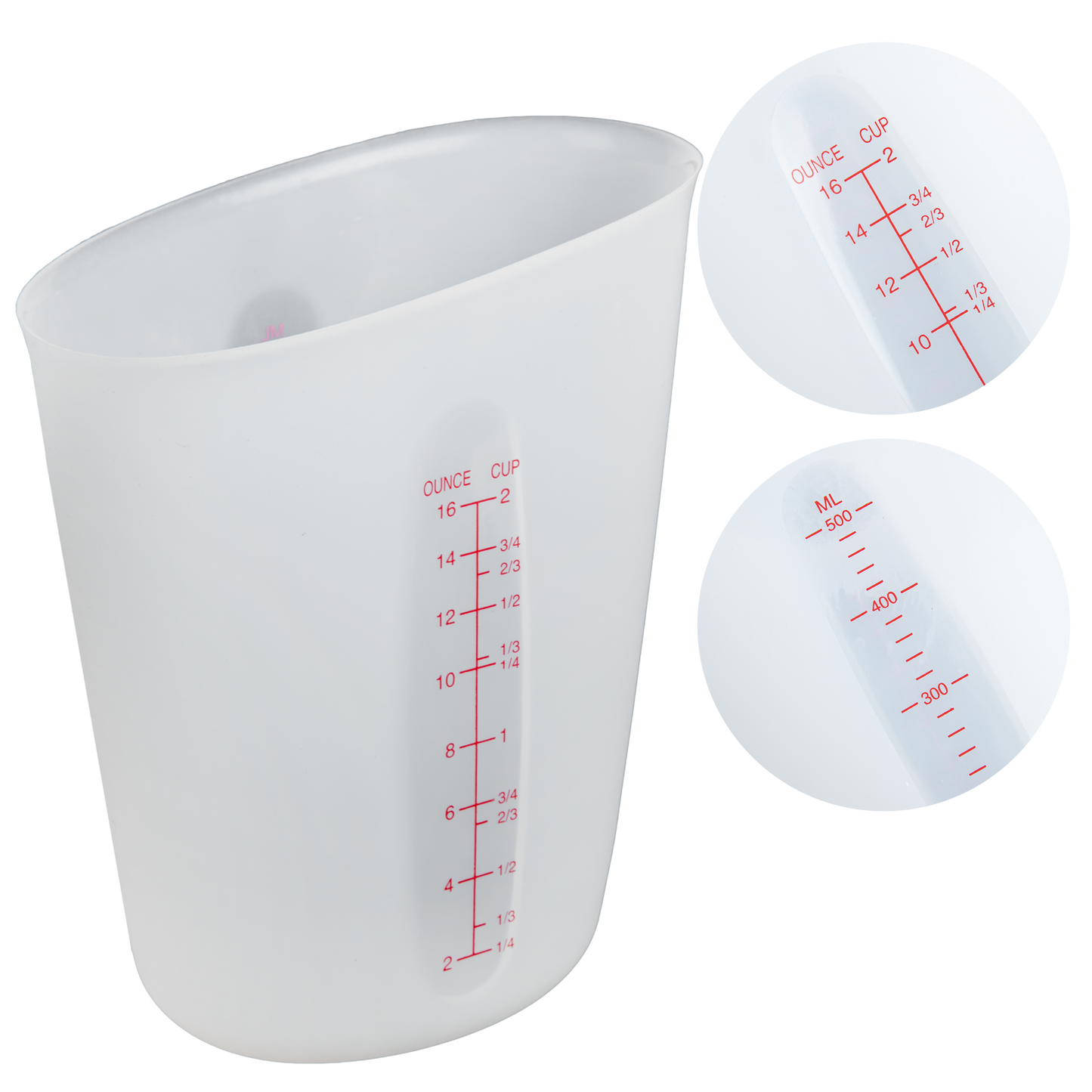 Light Gray Urban Crafter Silicone Measuring & Mixing Cups-500ml Resin Tools & Accessories