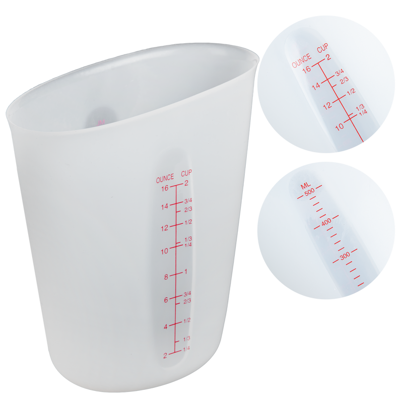 Light Gray Urban Crafter Silicone Measuring & Mixing Cups-500ml Resin Craft