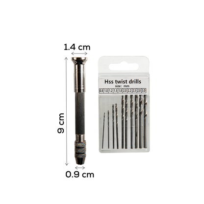 Light Gray Urban Crafter Mini Hand Drill Resin Craft
