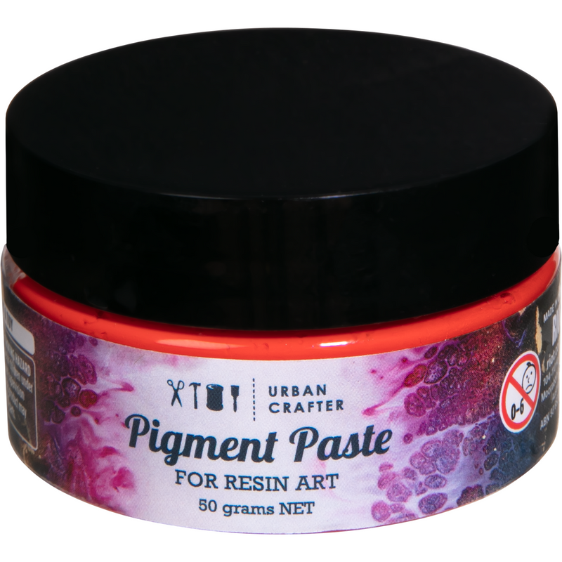 Black Urban Crafter Resin Pigment Paste-Apple Red 50g Resin Craft