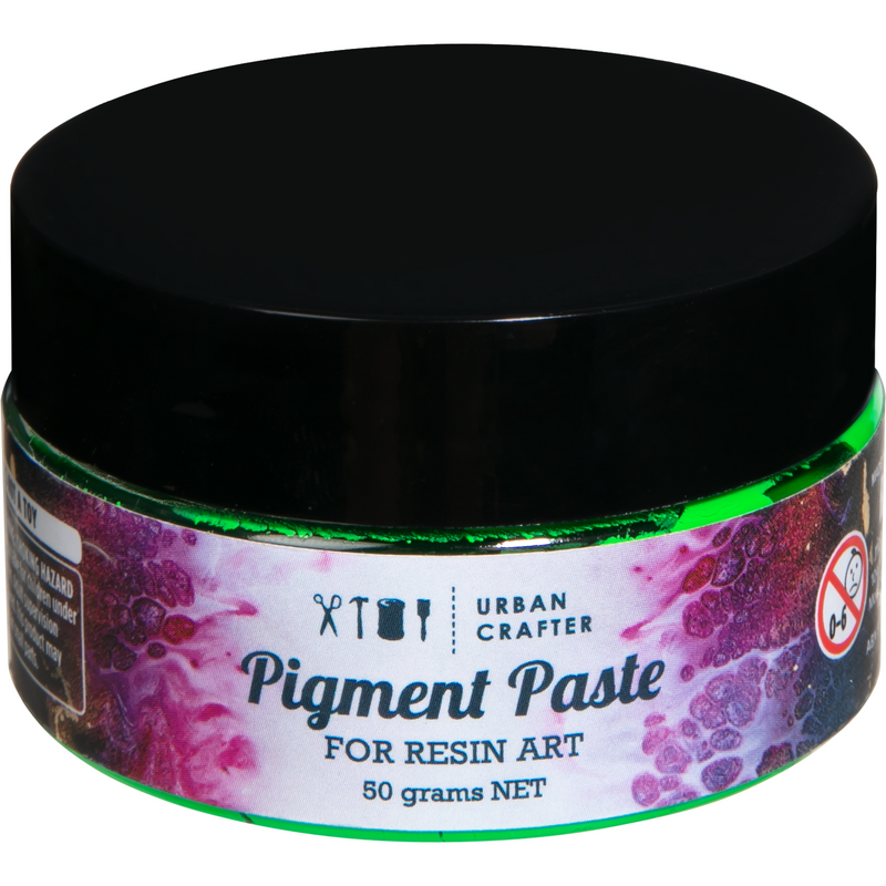 Black Urban Crafter Resin Pigment Paste-Parakeet Green 50g Resin Craft