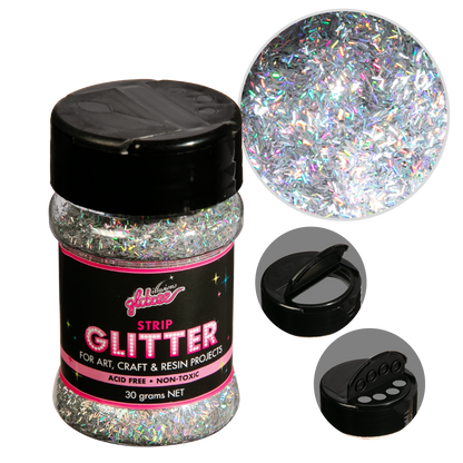 Thistle Illusions Strip Glitter-Multi Mix (30g) Craft Basics