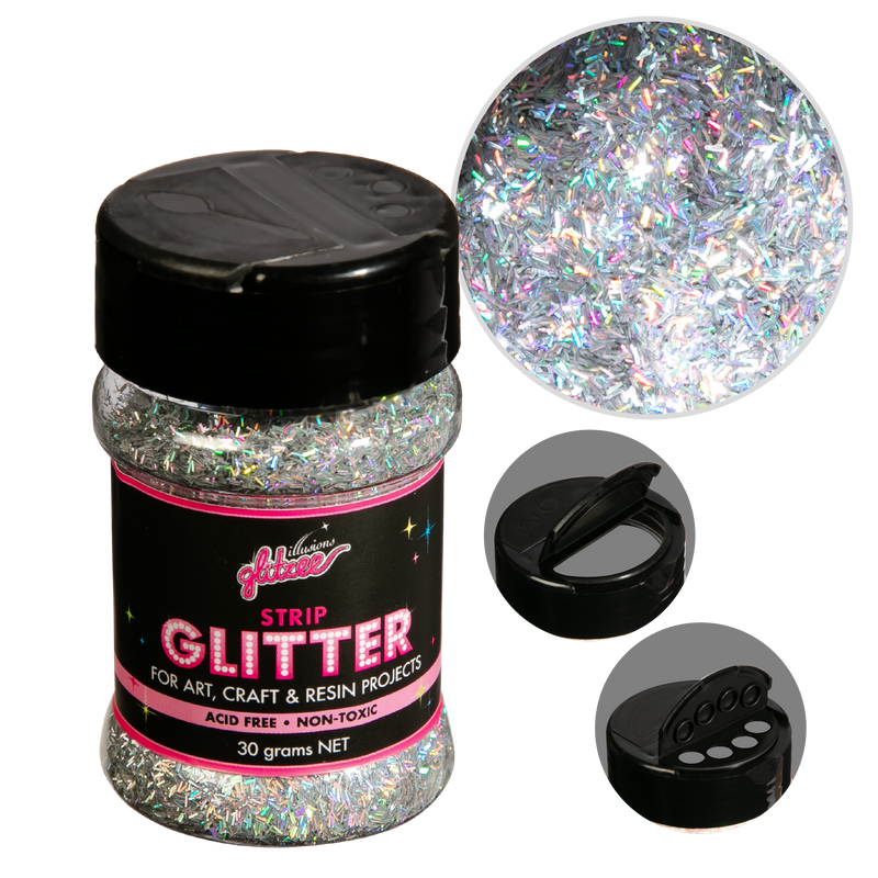 Thistle Illusions Strip Glitter-Multi Mix (30g) Craft Basics
