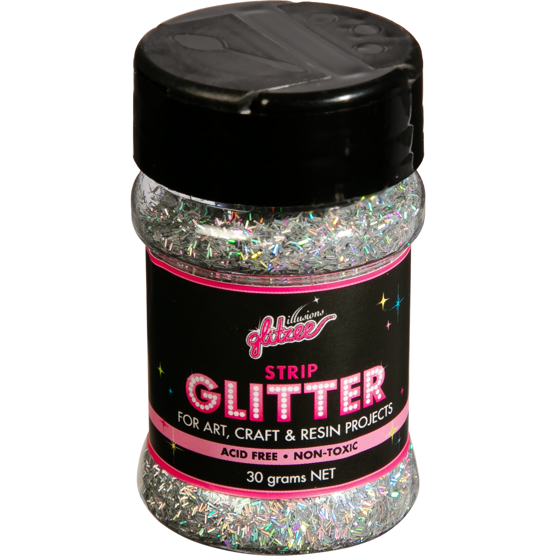 Rosy Brown Illusions Strip Glitter-Multi Mix (30g) Craft Basics