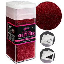 Thistle Illusions Extra Fine Ordinary Glitter 0.2mm-Raspberry (120g) Craft Basics