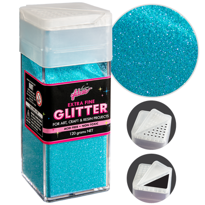 Thistle Illusions Extra Fine Ordinary Glitter 0.2mm-Light Blue (120g) Glitter
