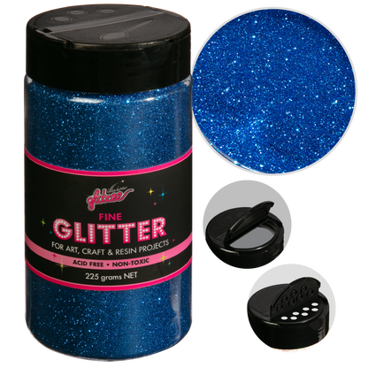 Black Illusions Fine Ordinary Glitter 0.2mm-Marine (240g) Glitter