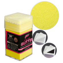 Black Illusions Extra Fine Glitter 0.2mm-Neon Yellow (56g) Craft Basics