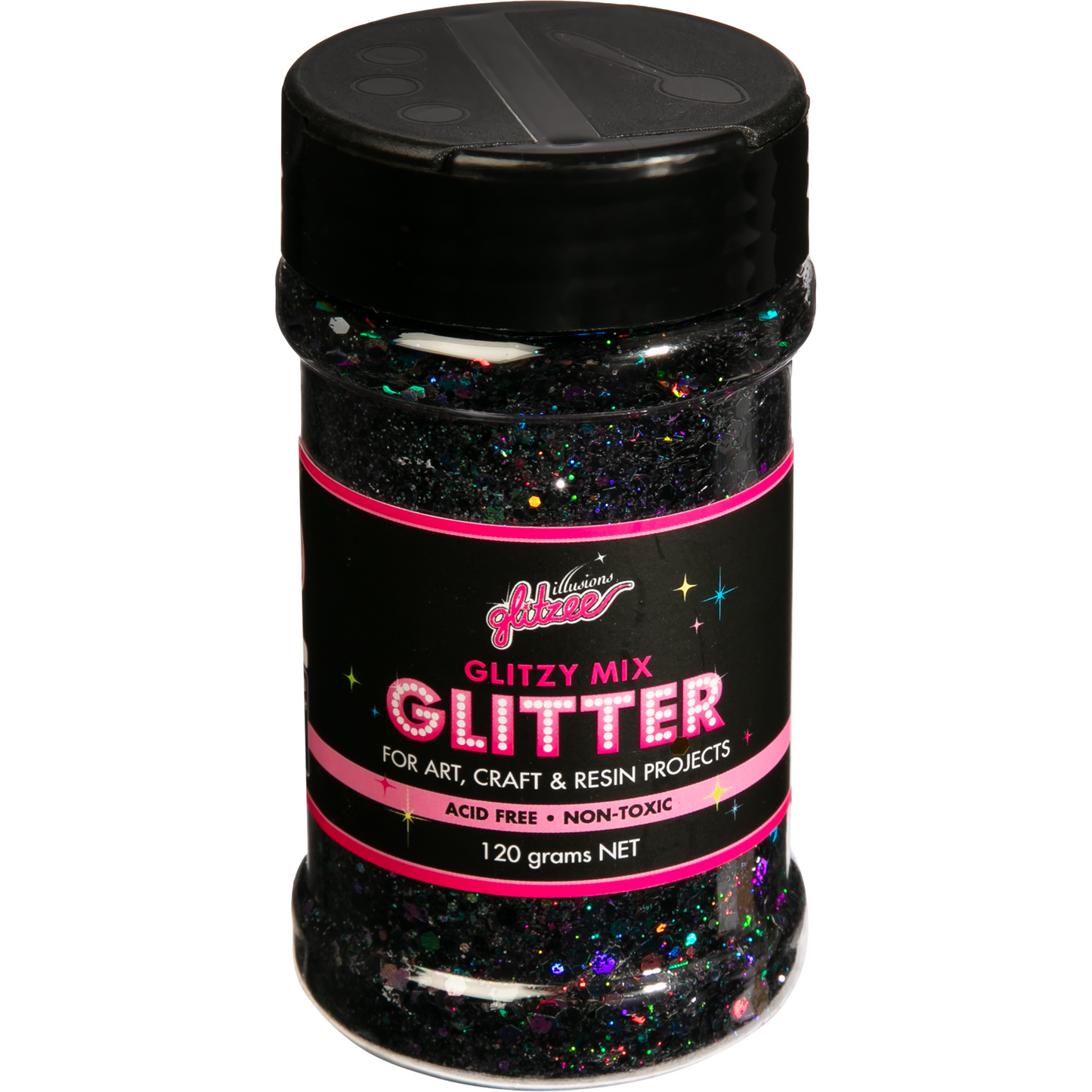 Black Illusions Glitzy Mix Specialty Glitter-Onyx (113g) Glitter
