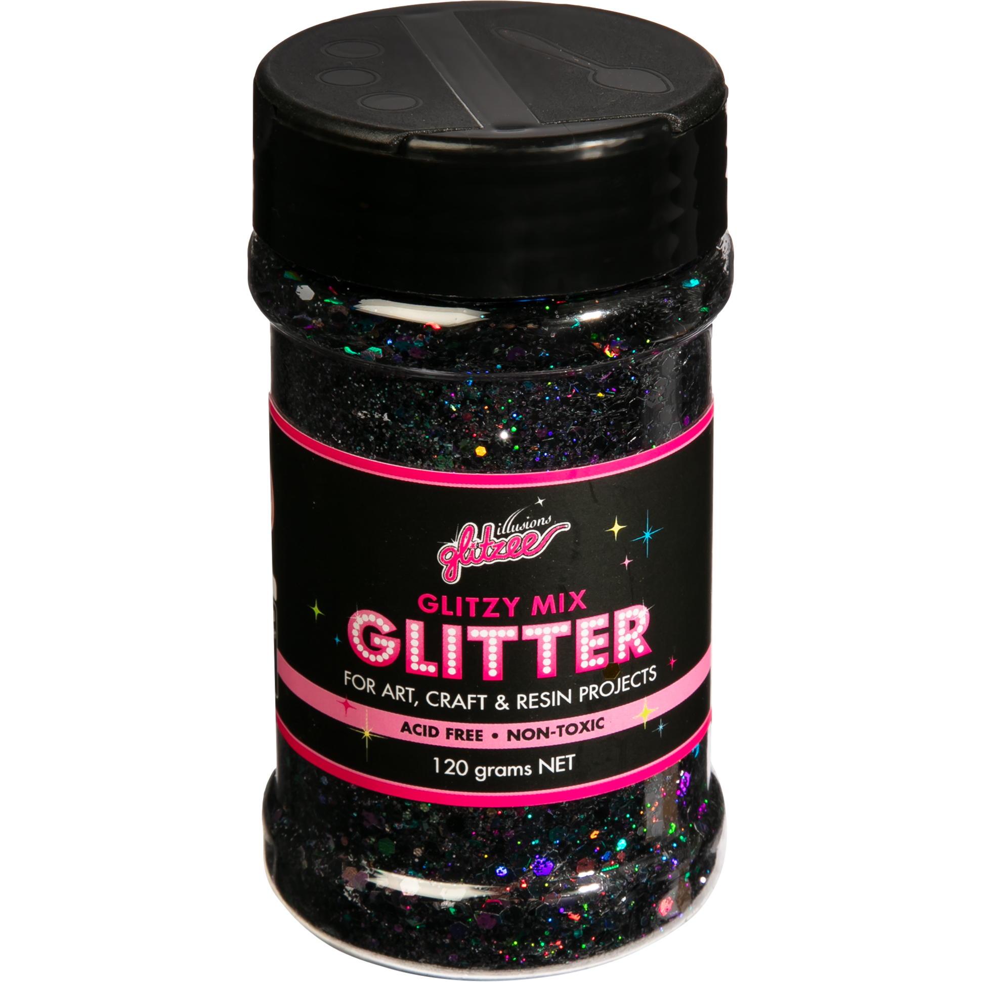 Black Illusions Glitzy Mix Specialty Glitter-Onyx (113g) Glitter