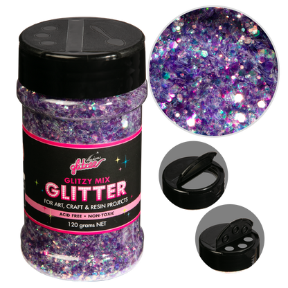 Dark Slate Gray Illusions Glitzy Mix Specialty Glitter-Sugar Opal (113g) Glitter