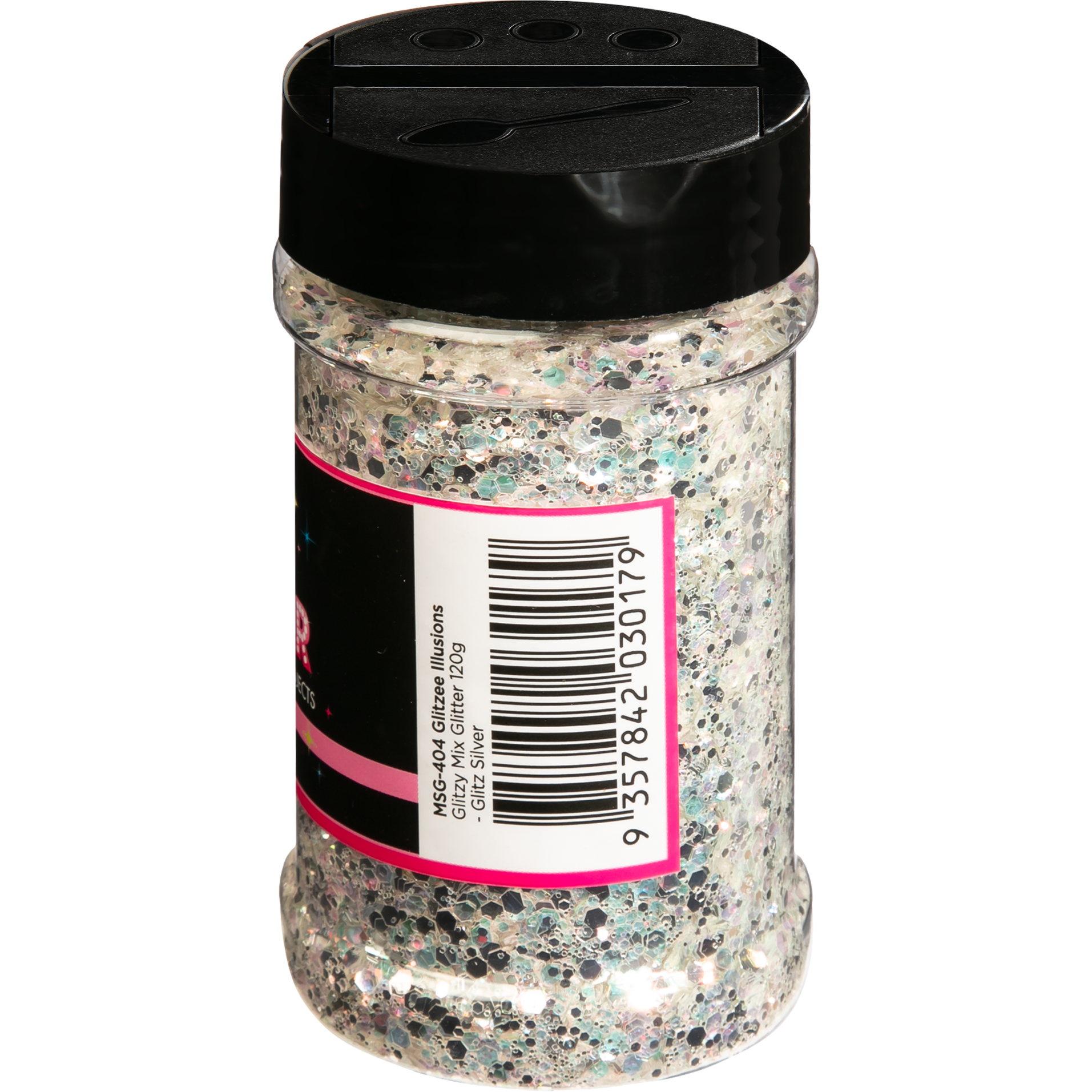 Black Illusions Glitzy Mix Specialty Glitter-Glitz Silver (113g) Glitter
