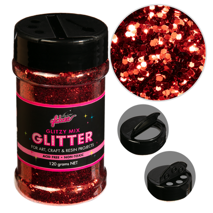 Light Coral Illusions Glitzy Mix Specialty Glitter-Cherry (113g) Glitter